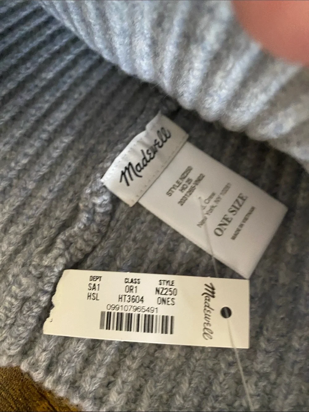 NWT MADEWELL Semifitted Beanie in Wool Blend